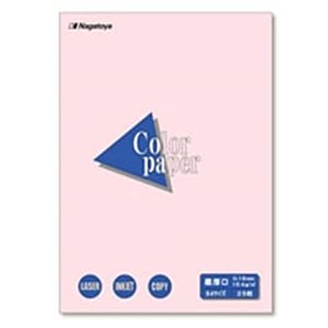 (業務用10セット)Nagatoya カラーペーパー/コピー用紙 B4/最厚口 25枚 両面印刷対応 さくら