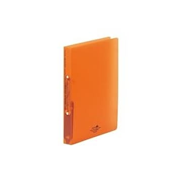 (業務用10セット) LIHITLAB ツイストリング式ファイル 【A4/2穴】 タテ型 F5005-4 橙