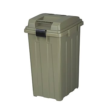 連結ハンドルペール ゴミ箱 48リットル 48L 蓋つき 屋外 ダストボックス おしゃれ フタ付き シンプル ベージュ カーキ S-R45