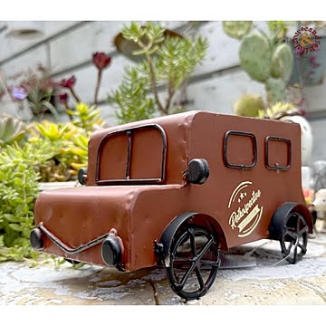 アメリカン レトロ 小物入れ ポット アンティーク調 アイアン 車 ガラージュカー【ガーデン雑貨 ナチュラルアンティーク ナチュラルガーデン ジャンクガーデン JUNKガーデン】 