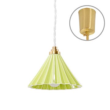 Gram Eight 1灯 Dripper Lamp ペンダントライト グリーン ホワイトコード