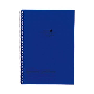 （まとめ） リヒトラブ AQUA DROPsツイストノート セミB5 29穴 B罫 30枚 藍 N-1608-11 1冊 ×30セット