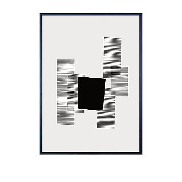 ART abstract Hand painted illustrations アートポスター（フレーム付き） m12934
