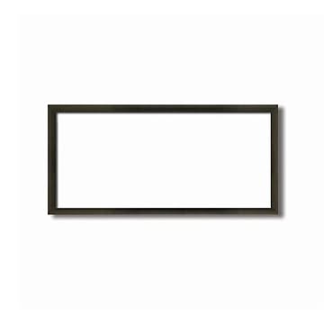 長方形額木製額 縦横兼用額 前面アクリル仕様 ■黒茶色長方形額（450×200mm）コクタン色