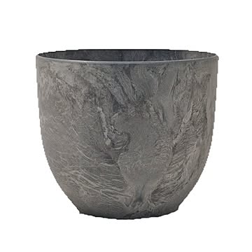 【4個入】植木鉢 鉢カバー アートストーン ボーラカバー 38cm 13号 ダークグレー 穴無し【送料無料】