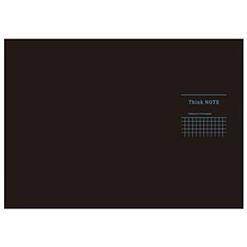 （まとめ） 高橋政史xNakabayashi ロジカルシンクノート A3・ヨコ／5mm方眼ブラック・ブルー罫／40枚 RP-A301-DB【×10セット】