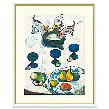 額絵 ３匹の子犬 ポール・ゴーギャン 61x49.5cm 三幸