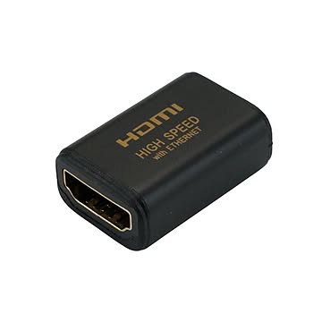 (まとめ)HORIC HDMI中継アダプタ ブラック HDMIF-041BK×10セット