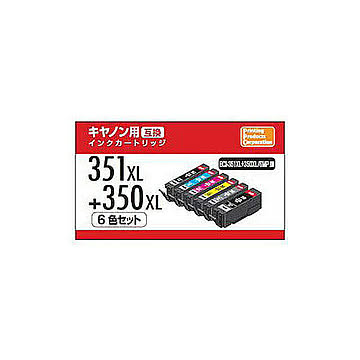 ナカバヤシ キヤノン用互換インク(6色セット・大容量) PPCPP-C351L-6P 管理No. 4580352841224
