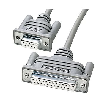 （まとめ）サンワサプライ RS-232Cケーブル（インタリンク・クロス・2m） KRS-L925-2K【×3セット】
