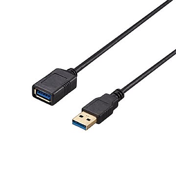 バッファロー（サプライ） USB3.2 Gen1 ケーブル 延長用 A-A スリム 2m ブラック BU3AAS20BK