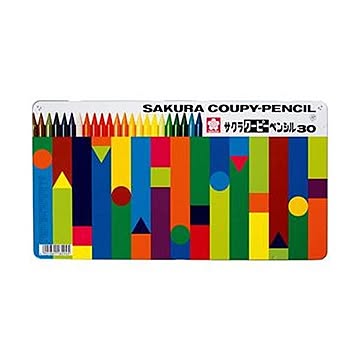 （まとめ）サクラクレパス クーピーペンシル30色（各色 1本）缶入 FY30 1缶【×5セット】