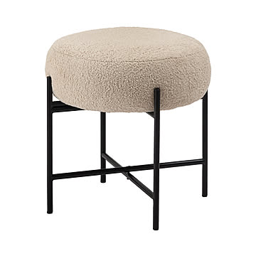 スツール 椅子 おしゃれ 丸 高さ40cm 円形 来客用 ナチュラル 北欧 モダン シンプル ファブリック チェア 椅子 PC-152