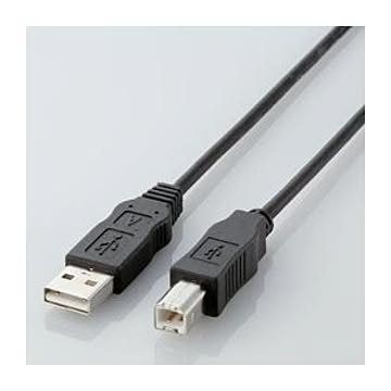(まとめ)エレコム エコUSBケーブル(A-B・0.5m) USB2-ECO05【×10セット】