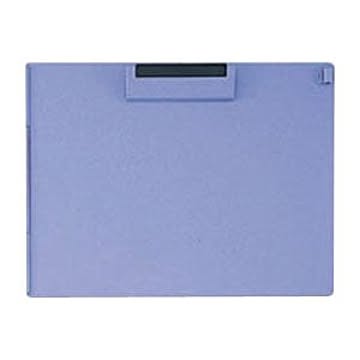 （まとめ） オープン クリップボード 再生ABS樹脂製 A4判ヨコ型 CB-201-BU 青 1枚入 【×5セット】