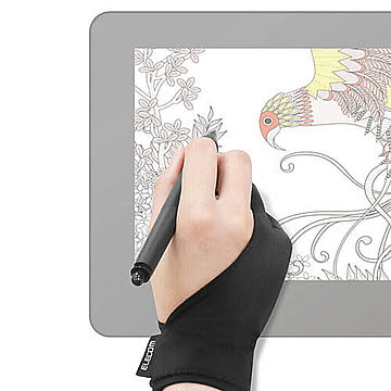 エレコム 液晶ペンタブレット用グローブ/Mサイズ TB-GV1M 管理No. 4953103365506