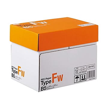 （まとめ）TANOSEE PPC PaperType FW B5 1箱(2500枚:500枚×5冊) 【×3セット】