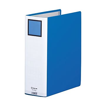 （まとめ）キングジム キングファイルGGXシリーズ A4タテ 800枚収容 80mmとじ 背幅96mm 青 978GX 1冊 【×10セット】
