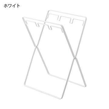 山崎実業 レジ袋2連＆45Lゴミ袋スタンド タワー tower