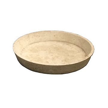 軽量コンクリート製植木鉢 フォリオ ソーサー クリーム 17cm 4個入り