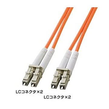 サンワサプライ 光ファイバケーブル HKB-LCLC5-10L