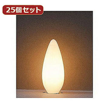 YAZAWA 25個セット シャンデリア球60Wホワイト口金E14 C321460WX25 管理No. 4560352869626