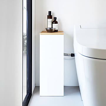  山崎実業 目隠しトイレ配管カバー タワー tower