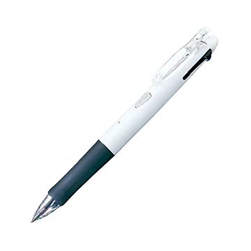 （まとめ） ゼブラ クリップオンG 3色ボールペン 0.7mm 本体色（軸色）：白/インク色：黒・赤・青 【×20セット】