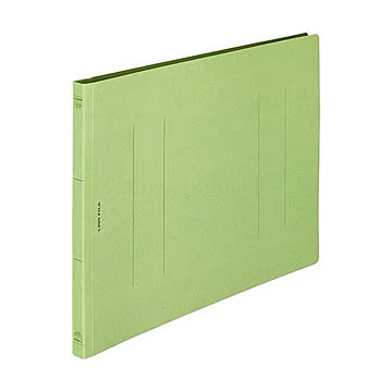 (まとめ) ライオン事務器 フラットファイル(環境) 樹脂押え具 B4ヨコ 150枚収容 背幅18mm 緑 A-509KB4E 1セット(10冊) 【×10セット】