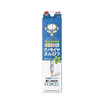 （まとめ） 三菱鉛筆 かきかたナノダイヤえんぴつ K6901B 青 12本入 【×3セット】