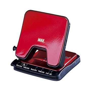 （まとめ） マックス スクーバパンチ DP-35T／R レッド 1台入 【×2セット】