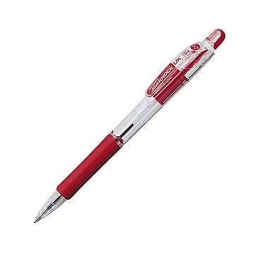 （まとめ） ゼブラ 油性ボールペン ジムノックUK 0.7mm 赤 BN10-R 1セット（10本） 【×5セット】
