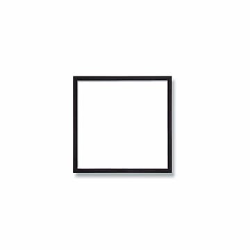 角額細い木製正方形額・壁掛けひも・紫外線から作品を守るUVカットアクリル付き　■9102 150角(150×150mm)「墨」
