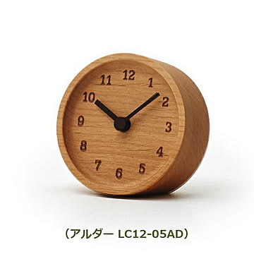 MUKU desk clock　ムク デスク クロック　LC12-05 メトロポリタンギャラリー Lemnos
