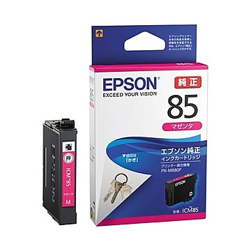 （まとめ） エプソン IJカートリッジICM85マゼンタ×10セット