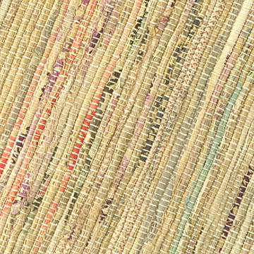 玄関マット 50×70〜80cm インド綿100％ ナチュラル 北欧 ニューチンディー 裂き織り キッチンマット アジアン雑貨 リサイクル コットン かわいい