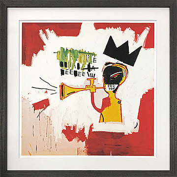 美工社 Jean-Michel Basquiat アートフレーム Trumpet, 1984