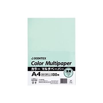 (業務用100セット) ジョインテックス カラーペーパー/コピー用紙 マルチタイプ 【A4】 100枚入り 浅黄 A180J-1