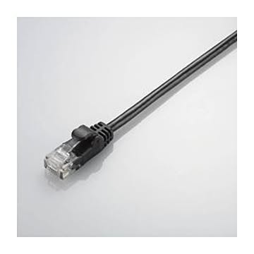 (まとめ)エレコム やわらかLANケーブル(Cat5E準拠) LD-CTY/BK3【×10セット】
