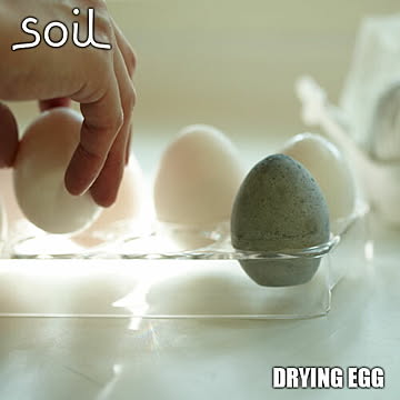 soil ソイル DRYING EGG「ドライングエッグ」JIS-K245 4個セット 珪藻土 吸湿 除湿 調湿 消臭 脱臭 冷蔵庫 乾燥材