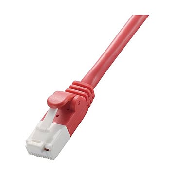 まとめ エレコム Cat5e対応ツメ折れ防止LANケーブル レッド 10m LD-CTT／R10／RS 1本  ×10セット