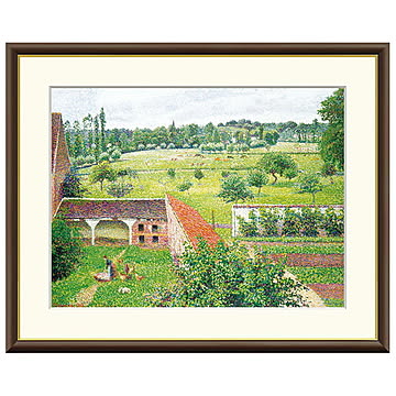 額絵 部屋の窓からの眺め カミーユ・ピサロ 61x49.5cm 三幸