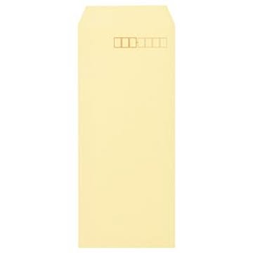 （まとめ） キングコーポレーション ソフトカラー封筒 長4 80g／m2 〒枠あり クリーム N4S80C 1パック（100枚） 【×10セット】