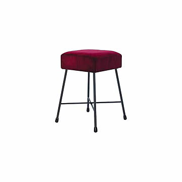 SIKAKU シカク HONI LOW STOOl -SIKAKU- HONI ロースツール 四角 11321 / 11322 / 11323 別珍 クロカワ鉄 イス 椅子 いす 昭和レトロ