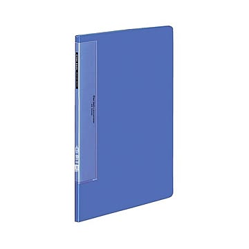 コクヨ クリヤーブックウェーブカットポケット・固定式A4タテ 10ポケット 背幅10mm 青 ラ-T550B 1セット10冊