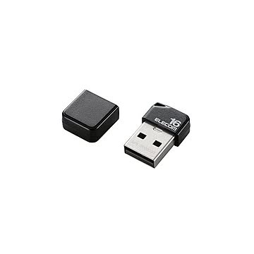 【5個セット】 エレコム USBメモリ/USB2.0/小型/キャップ付/16GB/ブラック MF-SU2B16GBKX5