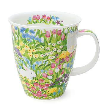 ダヌーン マグカップ NEVIS お花畑でかくれんぼ ウサギ HIDDEN BORDER RABBIT Dunoon Mug