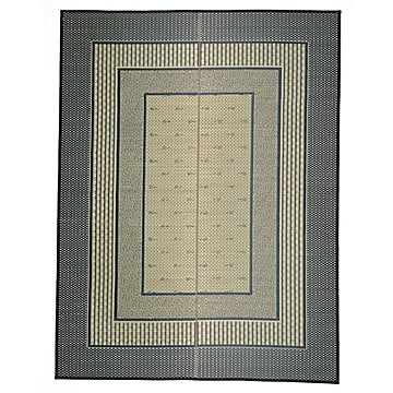 裏付き 国産 い草ラグマット ブルー 日本製 抗カビ 消臭 防滑 ホットカーペット可 『エルモード』 〔リビング〕【代引不可】