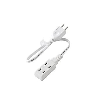 （まとめ）エレコム モバイル電源タップ T-M303WH【×5セット】