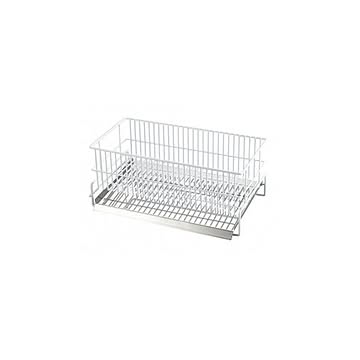 水切りラック/水切りかご 日本製 鉄 ステンレス鋼 Made in TSUBAME 認定品 〔キッチン 台所〕